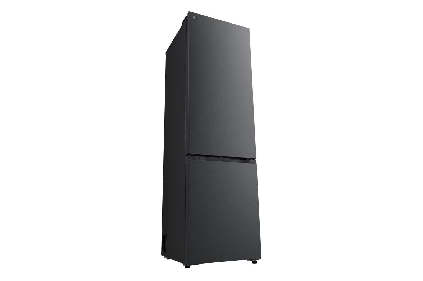 LG bottom freezer (GBBS726CEV) front side view showing exterior design