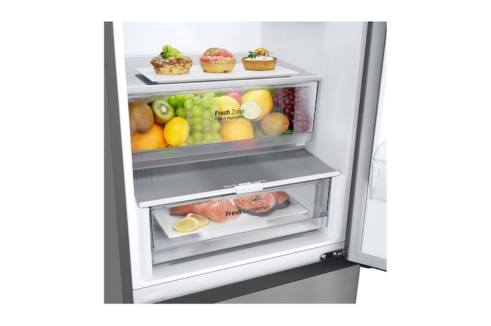 LG Kühl-Gefrierkombination (EEK B, 387​L, ​203 cm​ hoch) mit​ Smart Inverter Compressor®​ | ​GBV22NCBPY, GBV22NCBPY