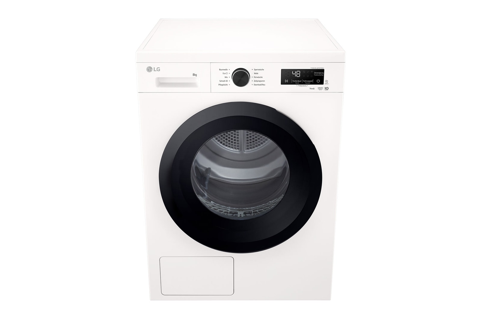 LG Trockner Essence White (EEK C, 8 kg) mit Wärmepumpentechnologie & selbstreinigendem Kondensator I RT80B3C, RT80B3C
