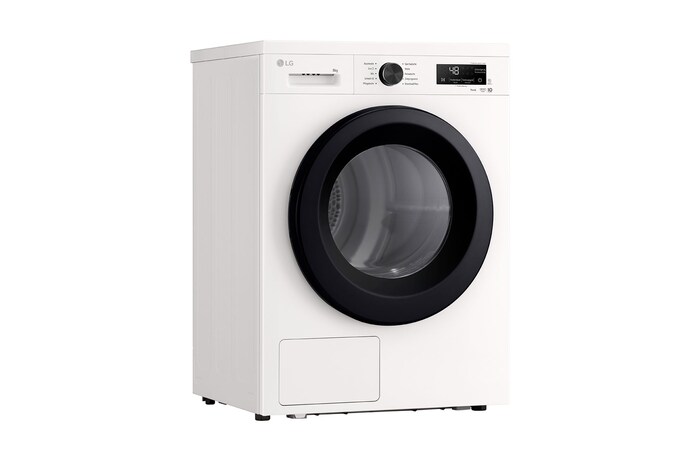 LG Trockner Essence White (EEK C, 8 kg) mit Wärmepumpentechnologie & selbstreinigendem Kondensator I RT80B3C, RT80B3C