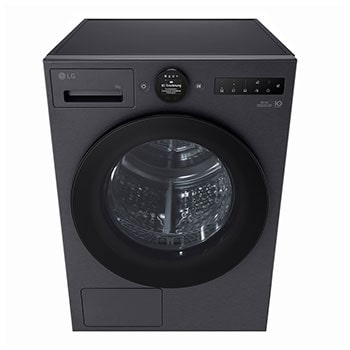 LG Trockner Mattschwarz (EEK B, 8 kg) mit Dual Inverter Wärmepumpentechnologie & selbstreinigendem Kondensator I RT80X8BC, RT80X8BC