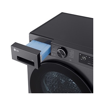 LG Trockner Mattschwarz (EEK A, 9 kg) mit Dual Inverter Wärmepumpentechnologie & selbstreinigendem Kondensator I RT90X9B, RT90X9B