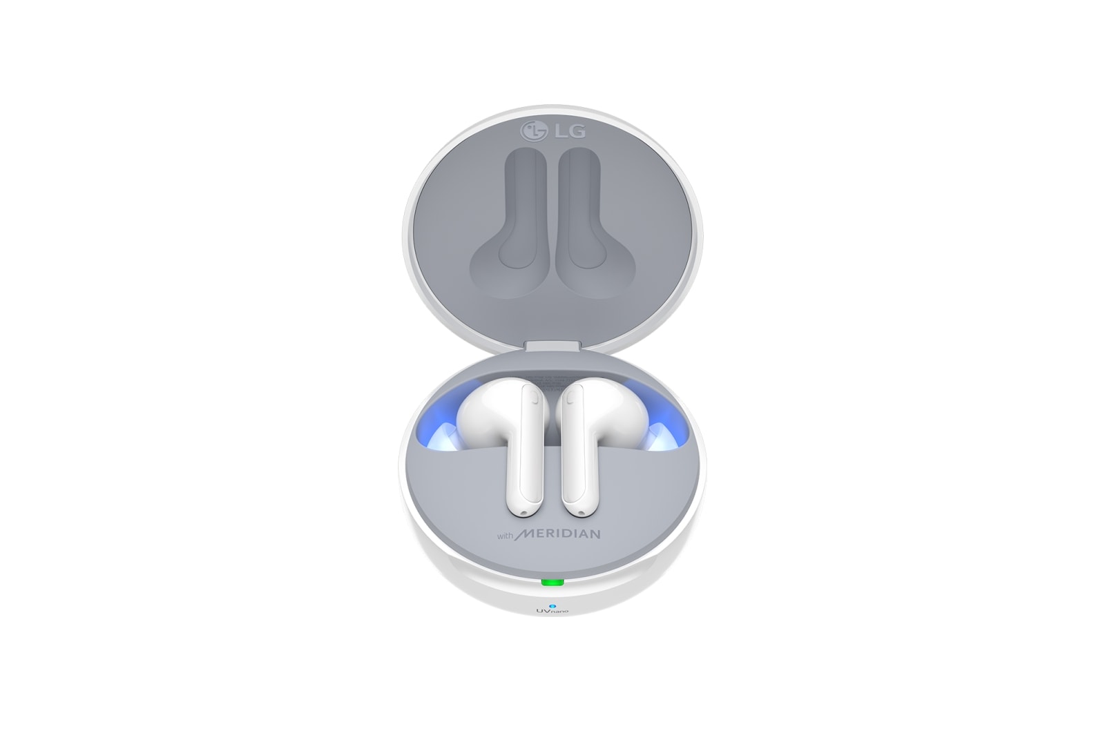 LG TONE Free FN7 | weiß | Wireless Earbuds mit MERIDIAN-Sound und ANC, HBS-FN7 White
