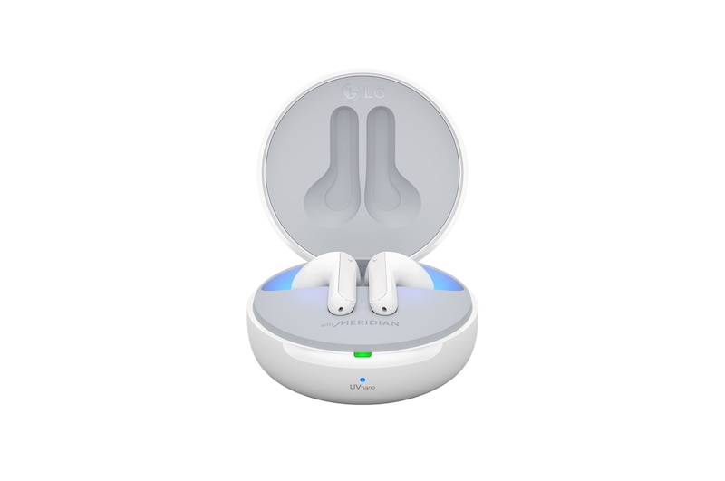 LG TONE Free FN7 | weiß | Wireless Earbuds mit MERIDIAN-Sound und ANC, HBS-FN7 White