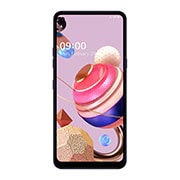 Vorderseite von LG K51S Smartphone K51S Blau