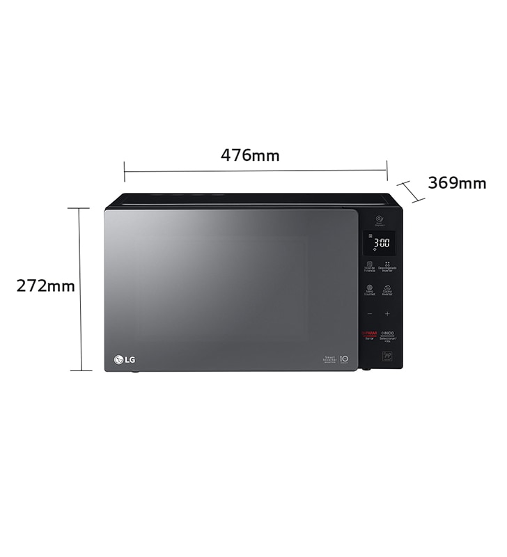 Solo-Mikrowelle mit Smart Inverter Technologie I 25 Liter Kapazität I  EasyClean, Leistung: 1000 Watt, MS2535GIR - MS2535GIR