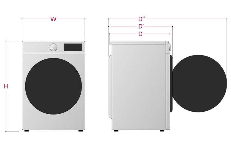 Weiß | V5R08DM I mit Trockner LG DE LG Kapazität 8kg