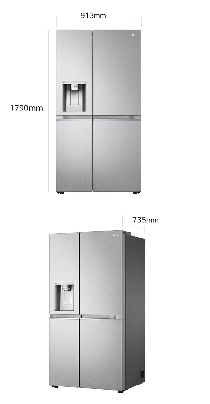 LG Side-by-Side Kühlschrank | GSLV91MBAC | LG DE