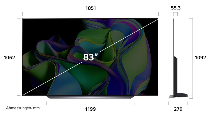 oled83c37la Dimension