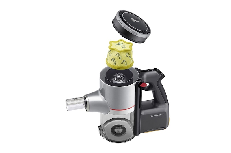 LG Akku-Staubsauger Fantasy Silver (112cm hoch) mit zwei Akkus, drei verschiedenen Saugstufen & Smart Inverter Motor® | A9K-CORE1S, A9K-CORE1S