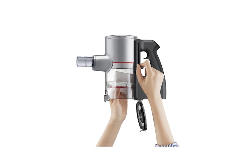 LG Akku-Staubsauger Fantasy Silver (112cm hoch) mit zwei Akkus, drei verschiedenen Saugstufen & Smart Inverter Motor® | A9K-CORE1S, A9K-CORE1S