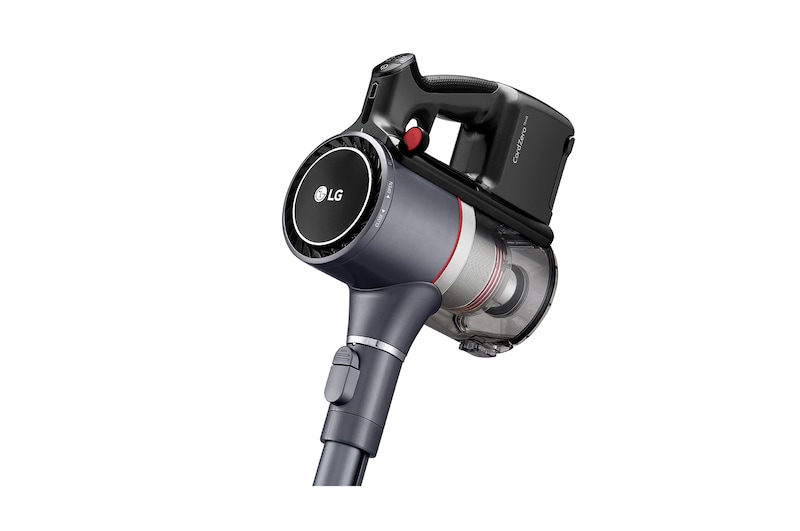 LG Akku-Staubsauger Iron Grey (112cm hoch) mit zwei Akkus, drei verschiedenen Saugstufen & Smart Inverter Motor® | A9K-PRO1G, A9K-PRO1G