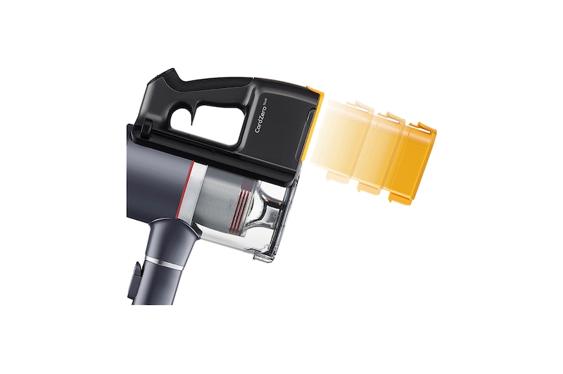 LG Akku-Staubsauger Iron Grey (112cm hoch) mit zwei Akkus, drei verschiedenen Saugstufen & Smart Inverter Motor® | A9K-PRO1G, A9K-PRO1G
