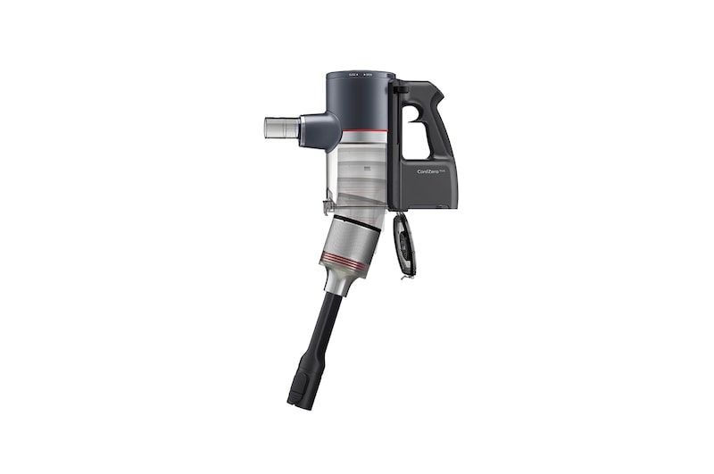 LG Akku-Staubsauger Iron Grey (112cm hoch) mit zwei Akkus, drei verschiedenen Saugstufen & Smart Inverter Motor® | A9K-PRO1G, A9K-PRO1G