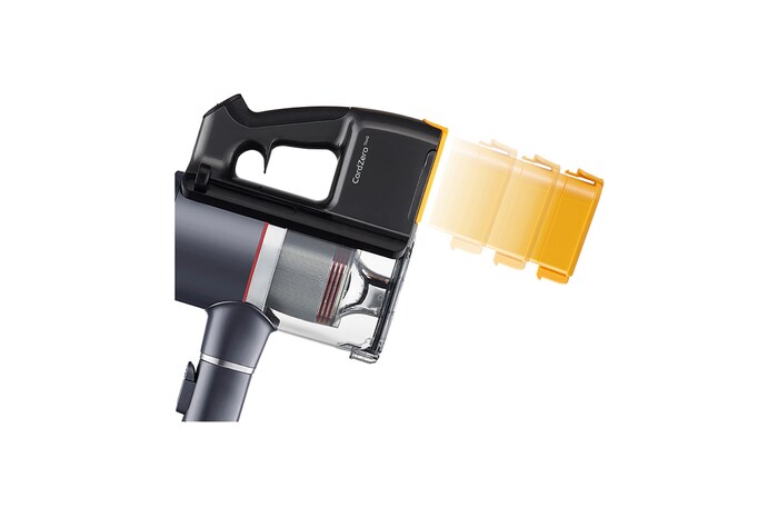LG Akku-Staubsauger Iron Grey (112cm hoch) mit zwei Akkus, drei verschiedenen Saugstufen & Smart Inverter Motor® | A9K-PRO1G, A9K-PRO1G