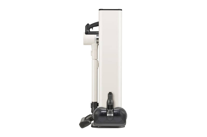 LG Akku-Staubsauger Calming Beige (112cm hoch) mit zwei Akkus, All-in-One Tower & automatischer Staubabsaugung | A9T-ULTRA1C , A9T-ULTRA1C