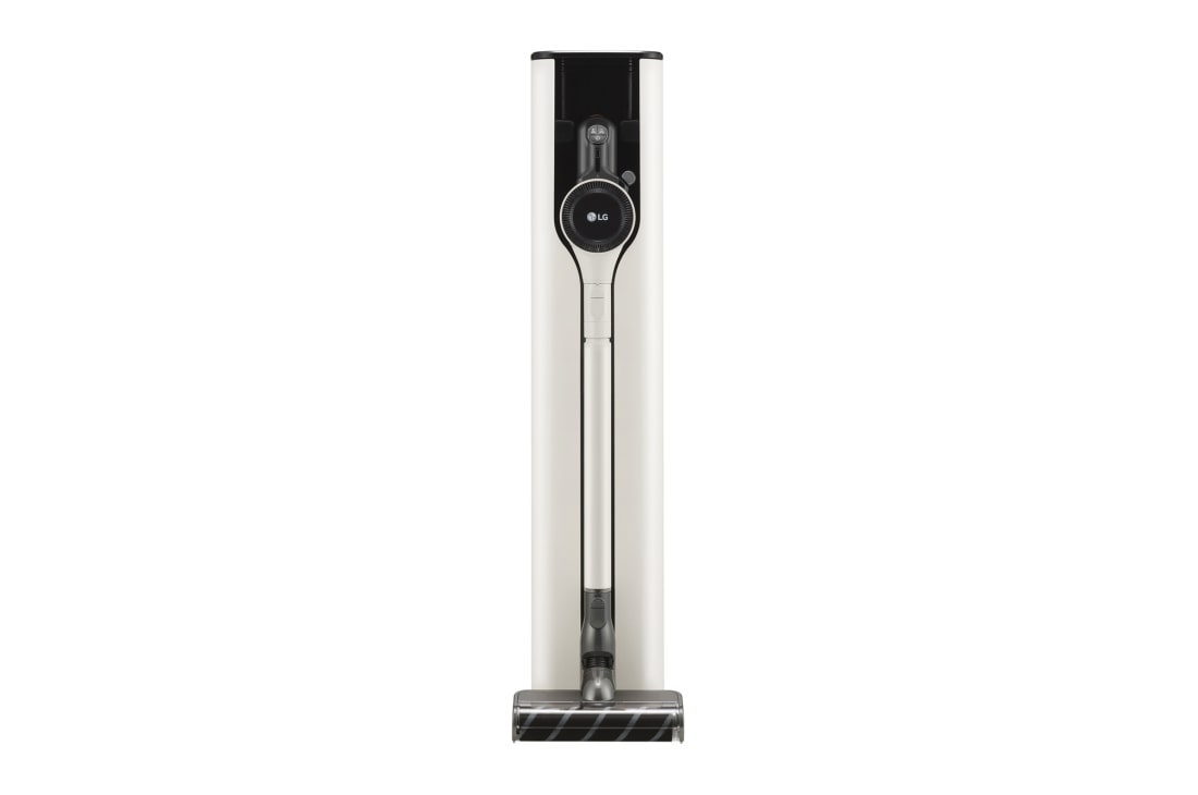 Vorderansicht des 0.44L All-In-One Akku-Staubsauger-Tower Calming Beige A9T-ULTRA1C