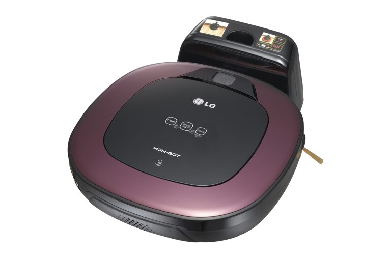LG HomBot Square im effizienten quadratischen Design mit Kamera-System für eine intelligente und komfortable Reinigung., VR34406LV