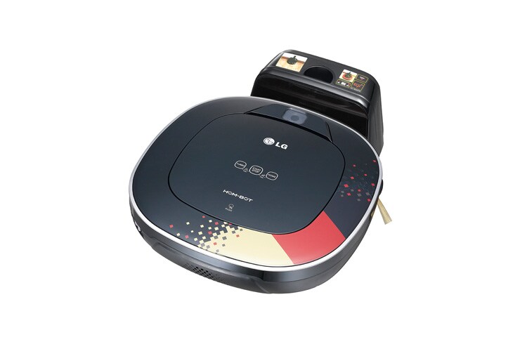 LG HomBot Square als Fanedition im effizienten quadratischen Design mit Kamera-System für eine intelligente und komfortable Reinigung., VR63455LV
