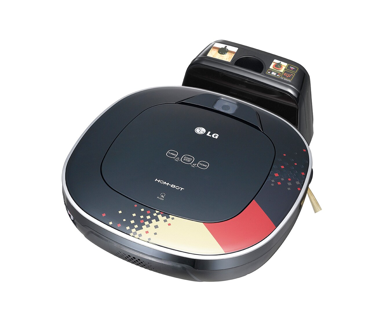 LG HomBot Square als Fanedition im effizienten quadratischen Design mit Kamera-System für eine intelligente und komfortable Reinigung., VR63455LV