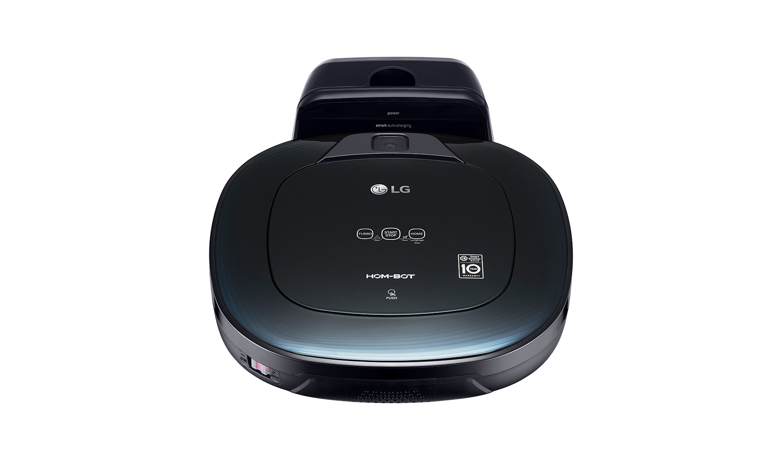 LG HomBot Square im effizienten quadratischen Design mit Kamera-System für eine intelligente und komfortable Reinigung, VRE610BKC