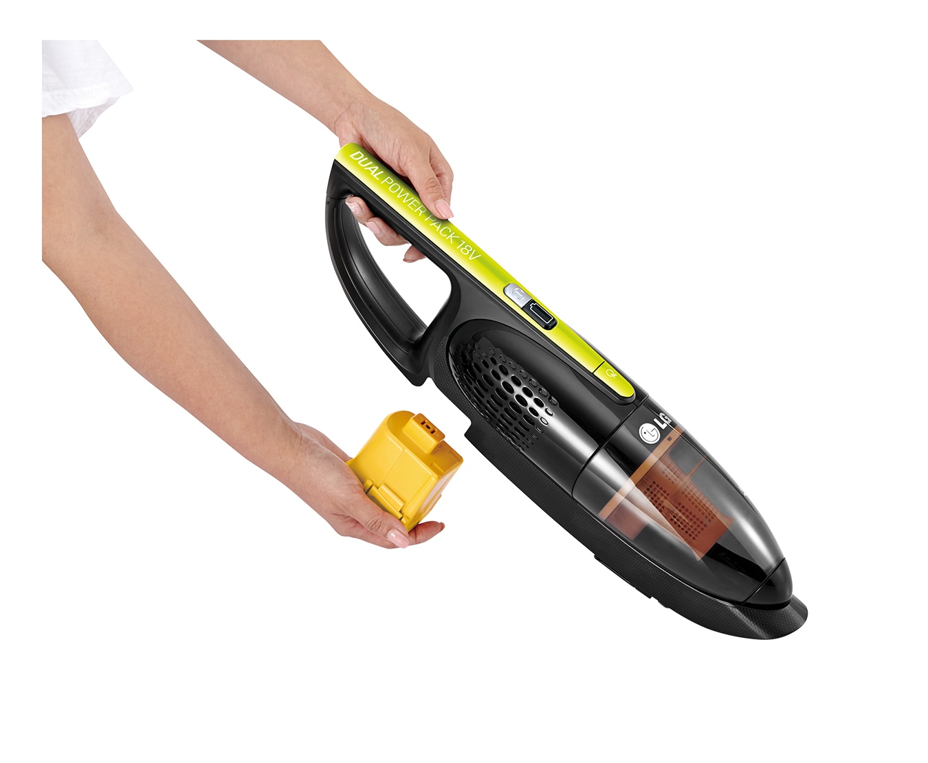 LG Kabelloser 2 in 1 Handstaubsauger mit leistungsstarkem Smart Inverter Motor™ und Dual PowerPack™ , VS8404SCW