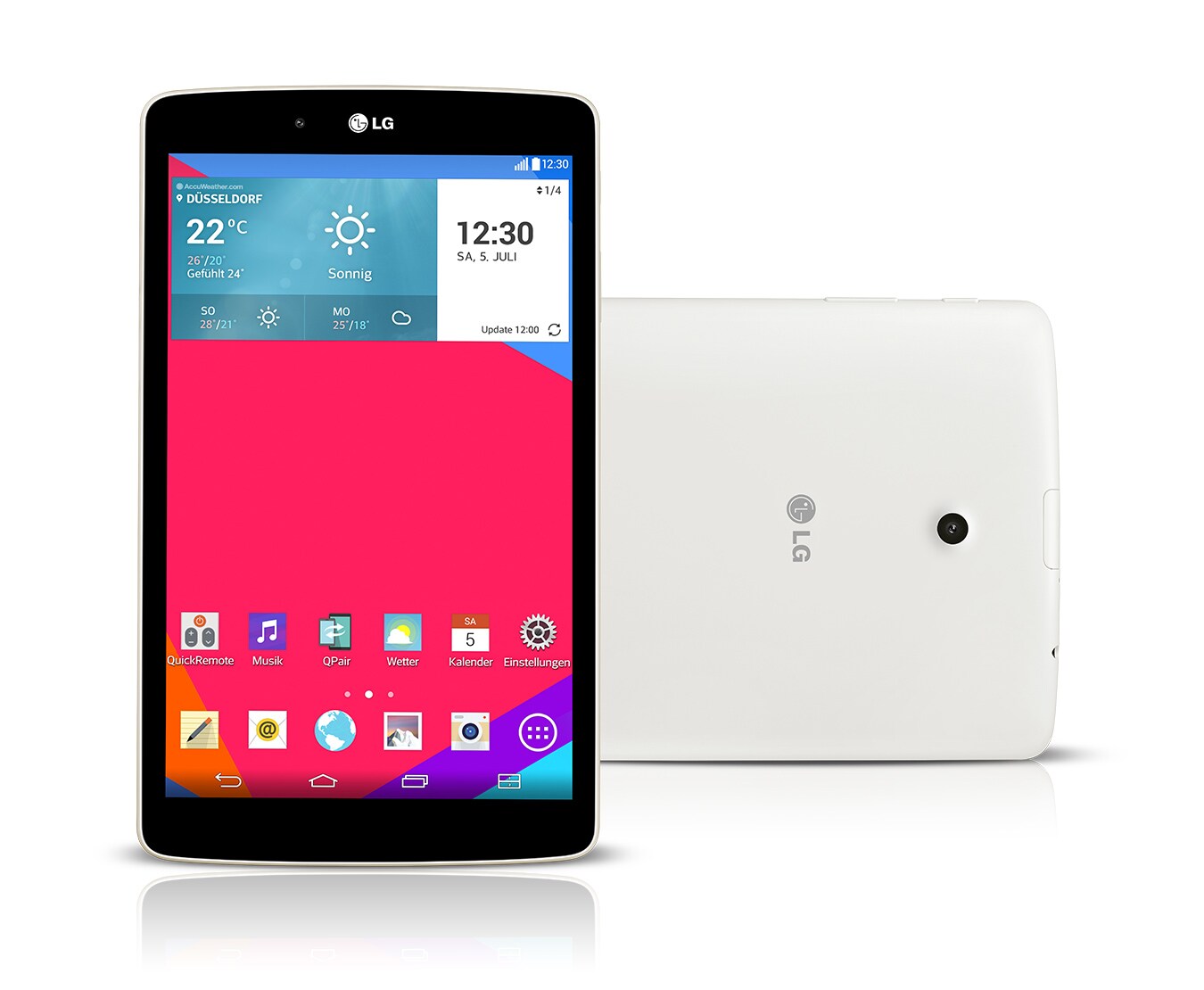 LG Tablet mit 1,2-GHz-Quad-Core-Prozessor, IPS-Display, 4G LTE und QPair 2.0, G Pad 8.0 LTE