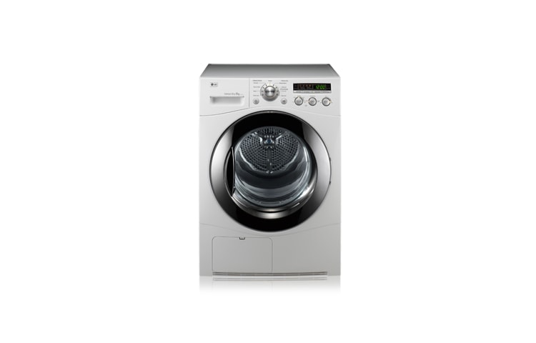 Vorderseite von Kondenstrockner mit Multisensorenkontrolle, 9 verschiedenen voreingestellten Programmen und bis 8 kg Ladevolumen RC8015A