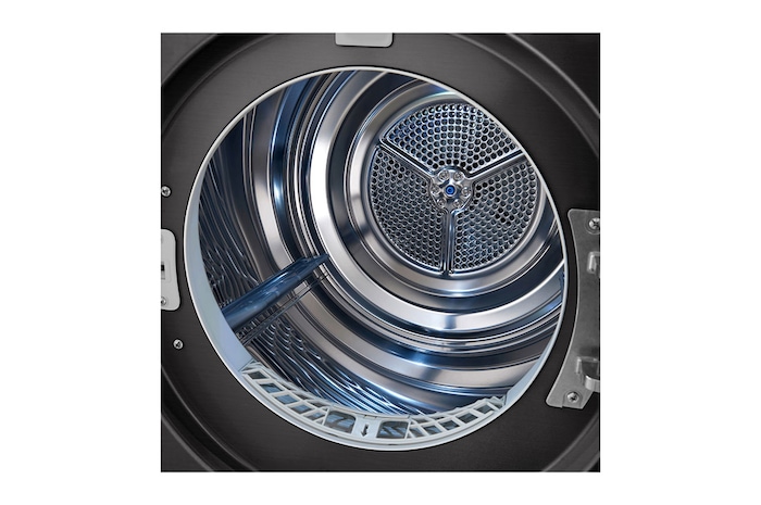 LG Trockner Schwarz (C, 8 kg) mit Dual Inverter Wärmepumpentechnologie & selbstreinigendem Kondensator I RT80V9B, RT80V9B