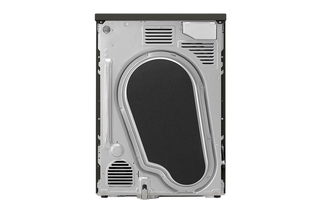 LG Trockner Schwarz (EEK C, 8 kg) mit Dual Inverter Wärmepumpentechnologie & selbstreinigendem Kondensator I RT80V9B, RT80V9B
