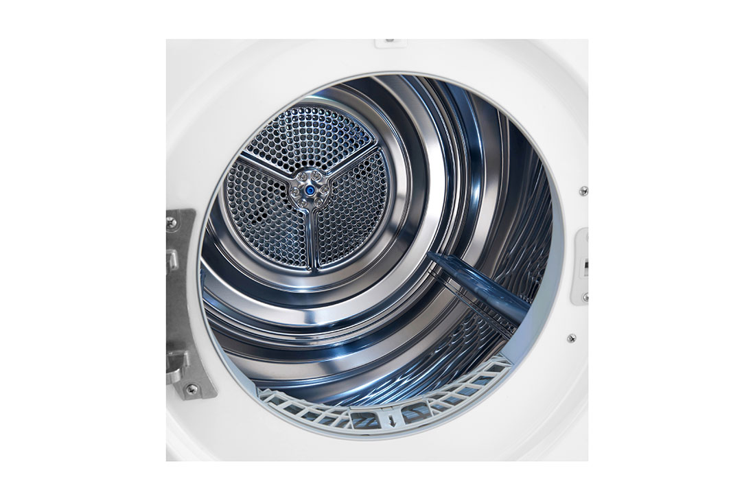 LG Trockner Weiß (C, 9 kg) mit Dual Inverter Wärmepumpentechnologie & selbstreinigendem Kondensator I RT90V9W, RT90V9W