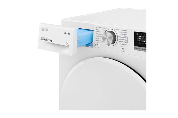 LG Trockner (9 kg, EEK D) mit Dual Inverter Wärmepumpentechnologie & selbstreinigendem Kondensator I V5RT9N, V5RT9N