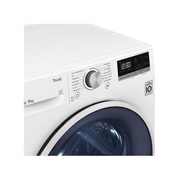 LG Trockner mit Dual Inverter Wärmepumpentechnologie & Sicherheitsglastür | Automatisch selbstreinigender Kondensator | 9 kg Fassungsvermögen | Wi-Fi-Funktion | Energieeffizienzklasse A++, V5RT9