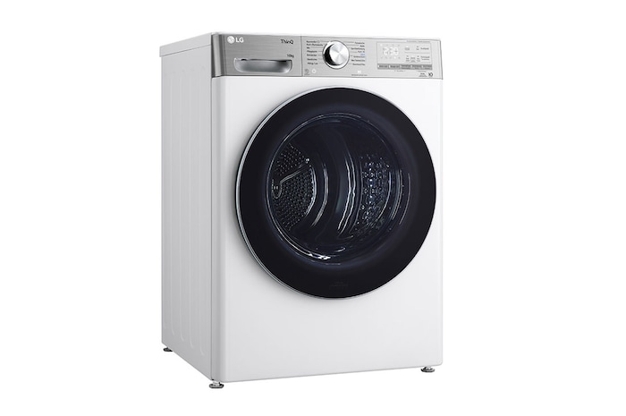 LG Trockner Weiß (C, 10 kg) mit Dual Inverter Wärmepumpentechnologie & selbstreinigendem Kondensator I V9A2XT, V9A2XT