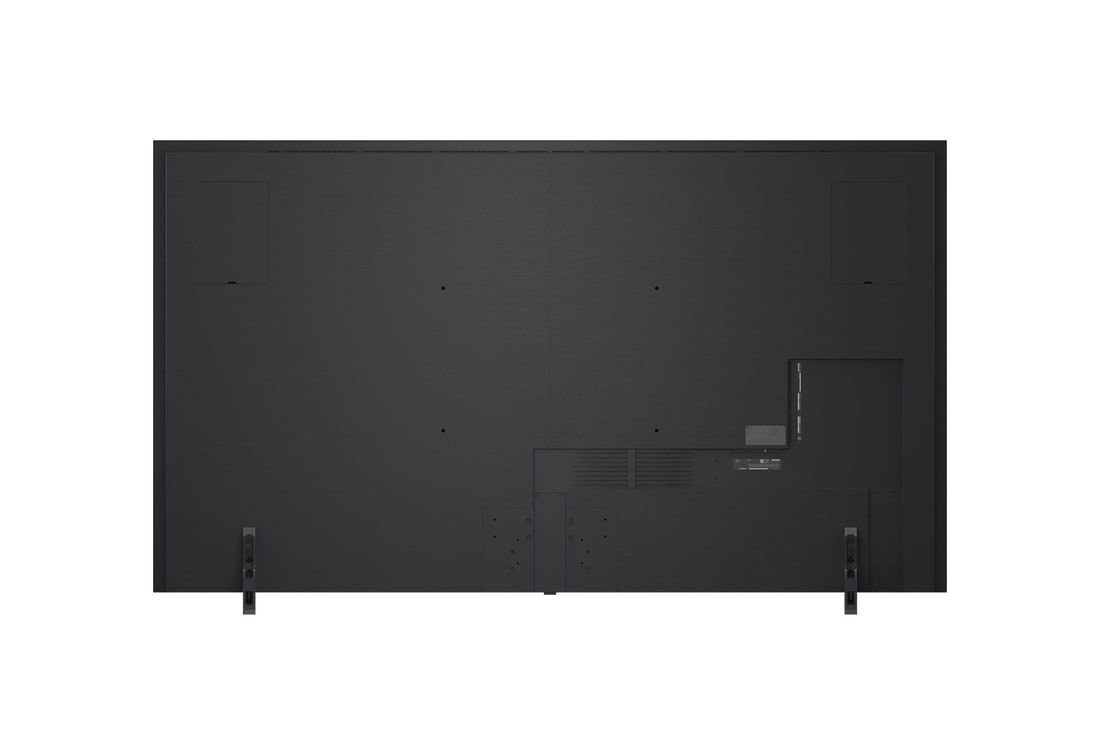 Rückansicht des LG QNED evo TV