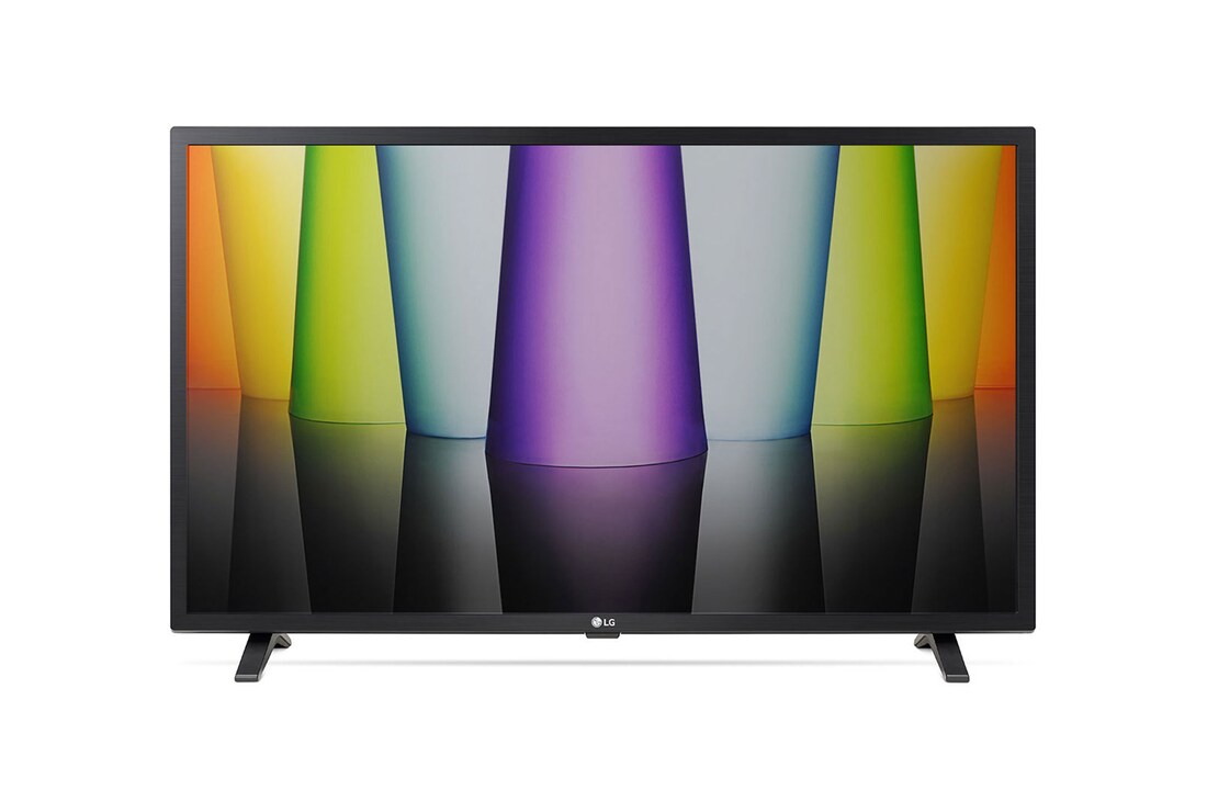 Vorderansicht des LG Full HD TV mit eingefügtem Bild und Produktlogo