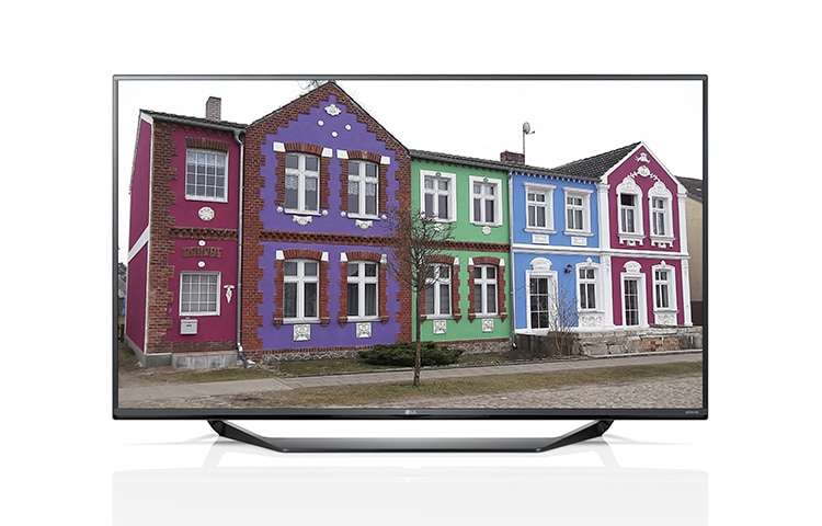 Vorderseite von Smart TV mit 100 cm (40 Zoll) Bildschirmdiagonale, Ultra HD-Auflösung, 4K-IPS-Panel und Ultra Slim Design  40UF675V