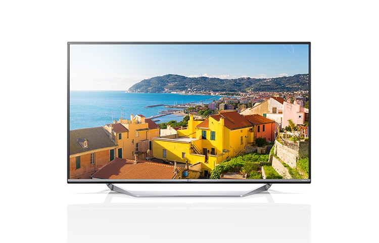 Vorderseite von Smart TV mit 100 cm (40 Zoll) Bildschirmdiagonale, webOS und Ultra HD-Auflösung  40UF7769