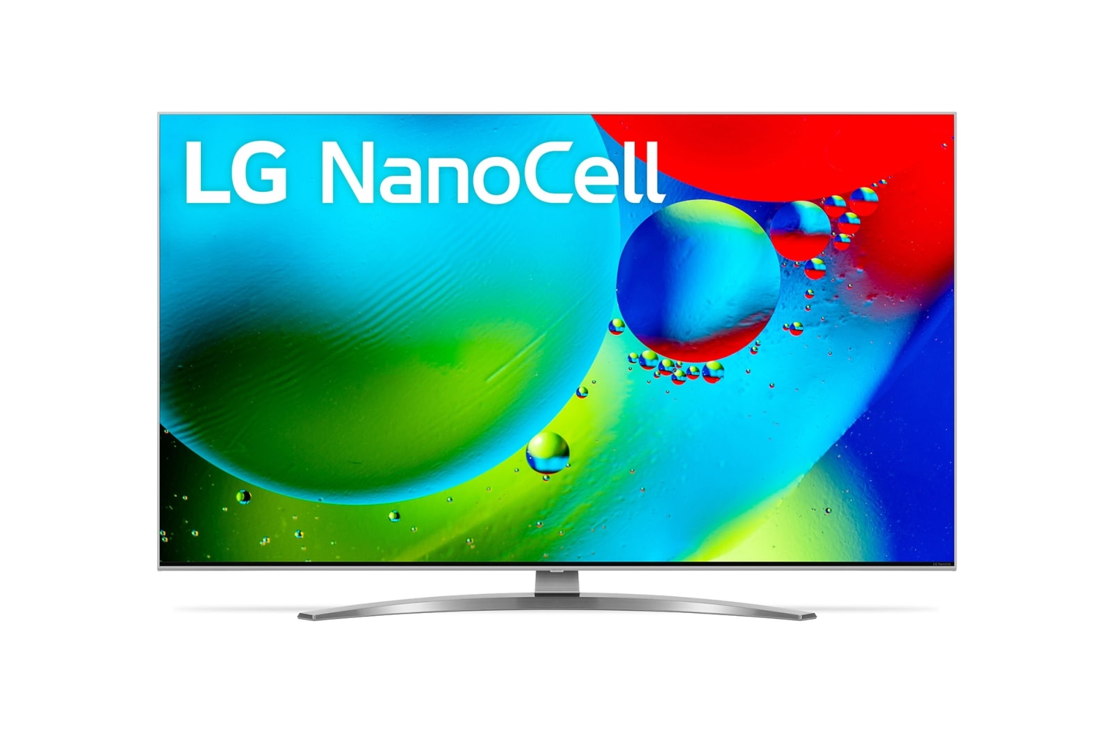 Eine Vorderansicht des LG NanoCell TV
