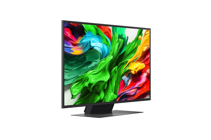 Rückansicht des LG QNED evo TV