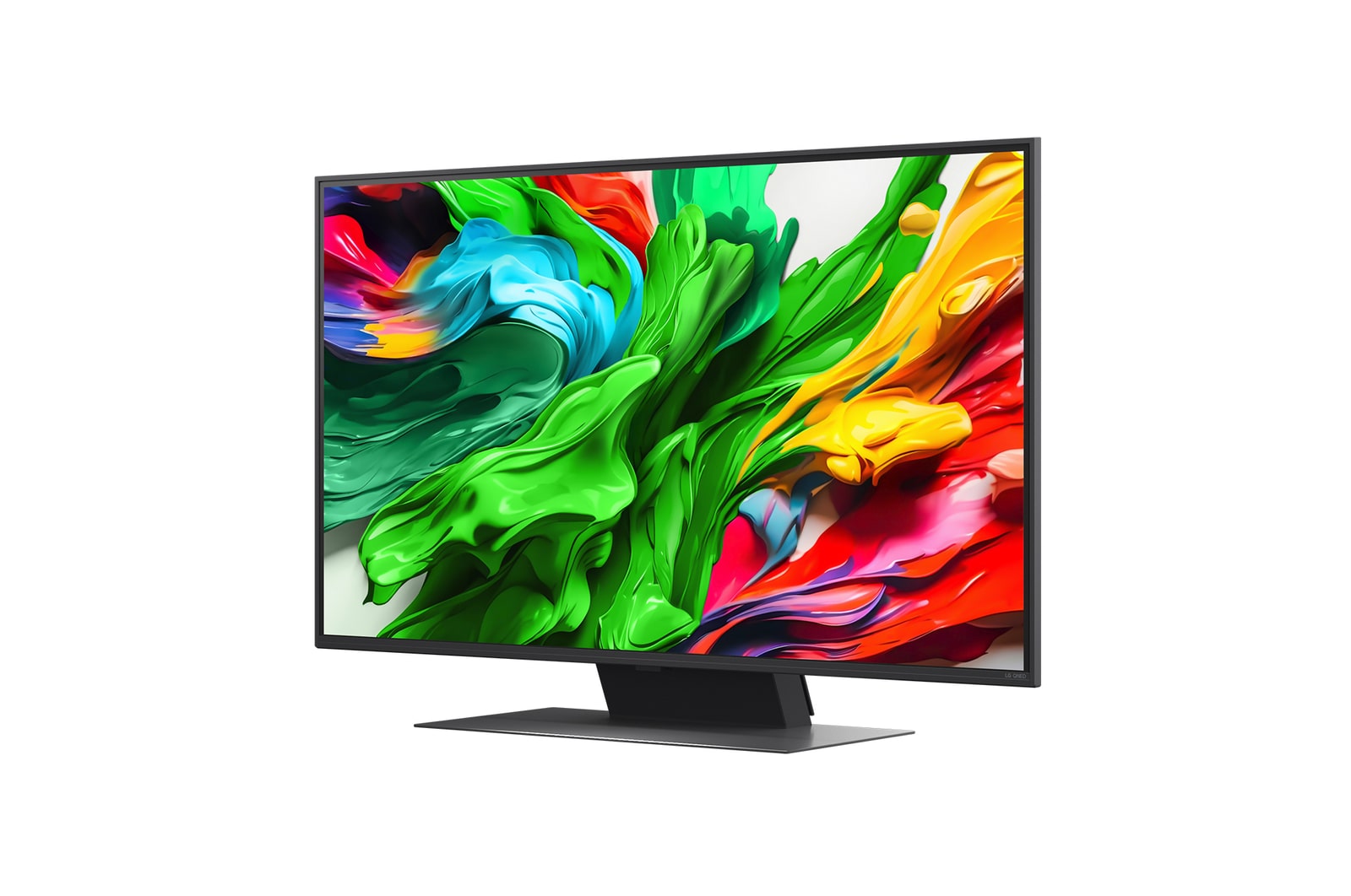 Der alpha 8 AI Processor Gen2 leuchtet orange und rosa, und bunte Lichtblitze schießen aus ihm heraus. Der Titel spricht davon, dass der Prozessor 4K-Qualität, atemberaubende Farben und Helligkeit liefert. Der Bildtext besagt, dass die NPU die neuronale Verarbeitung um das 1,7-fache und die CPU um das 1,4-fache beschleunigt.