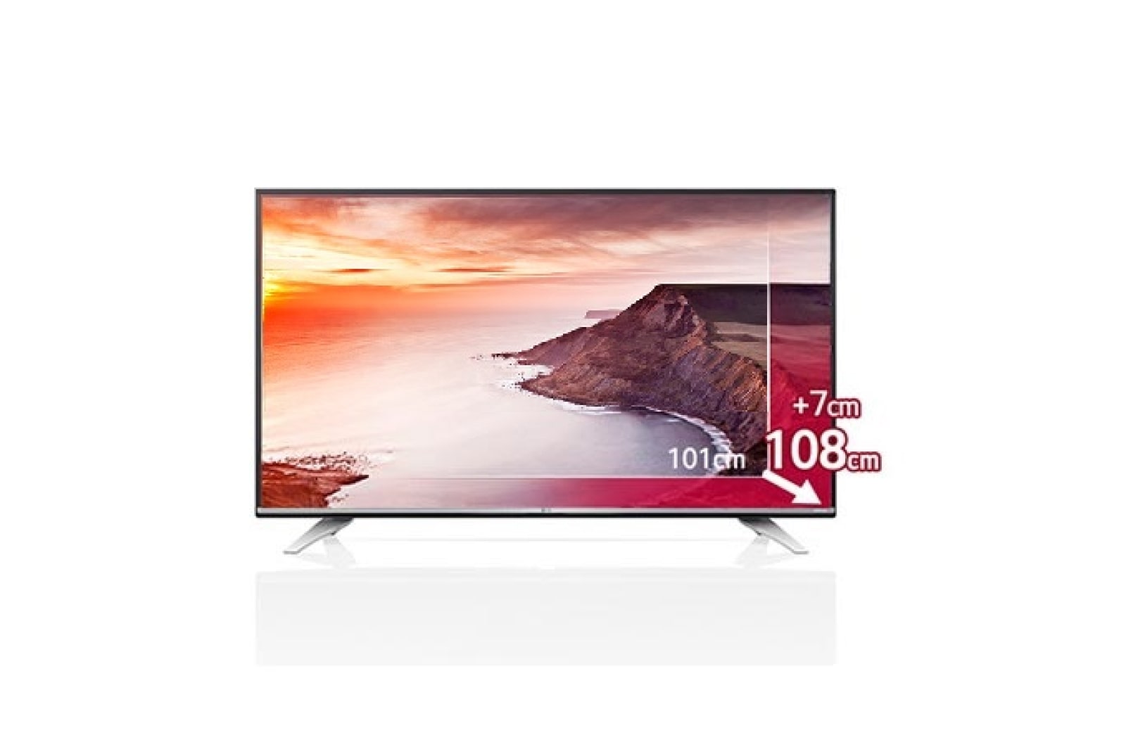 LG UHD TV mit 108 cm (43 Zoll) Bildschirmdiagonale, webOS, HEVC Decoder und Magic Remote , 43UF7729