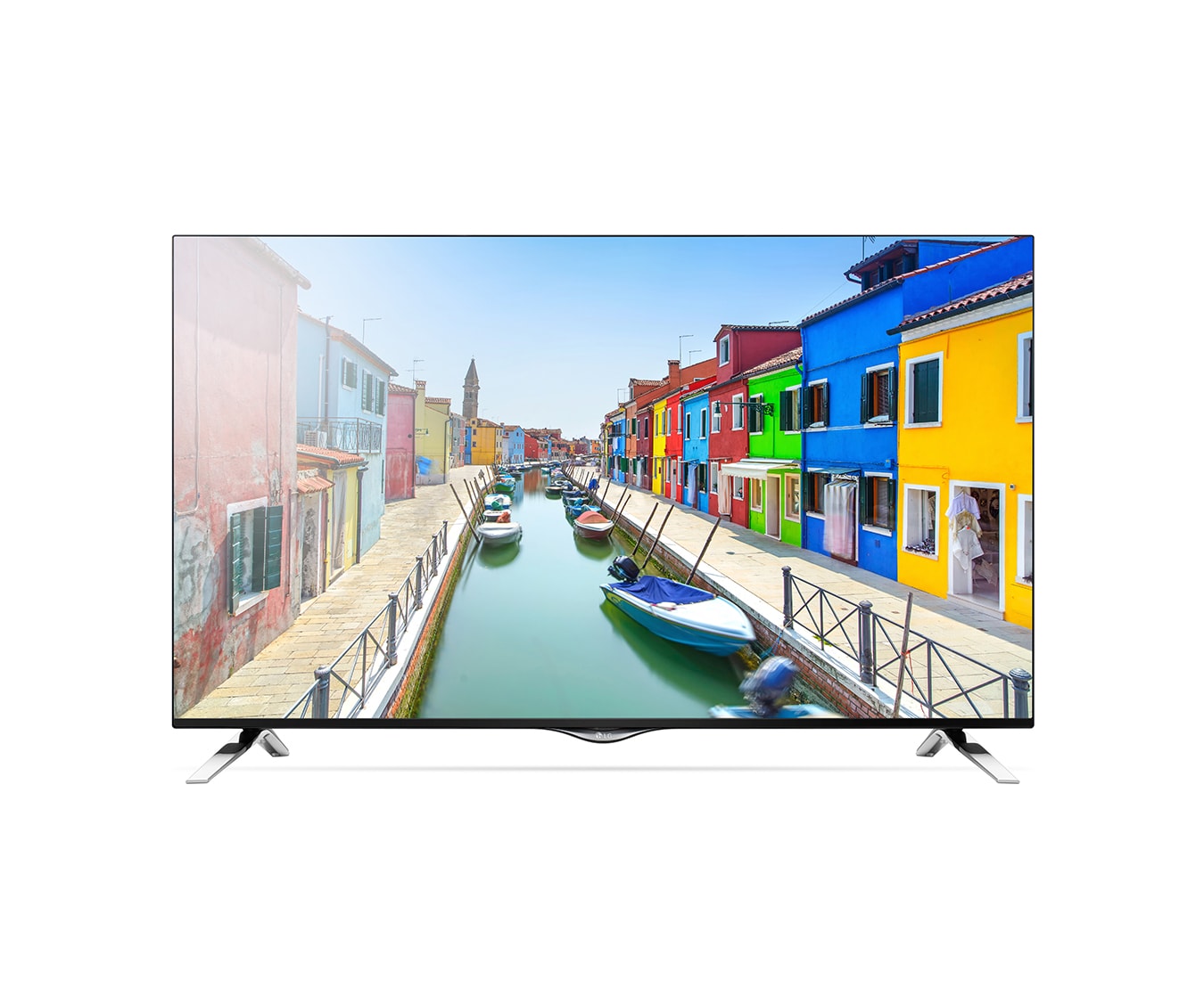 Vorderseite von 4K LCD TV mit 151 cm (60 Zoll) Bildschirmdiagonale, DVD-T/-C/-S2* und Ultra HD-Auflösung  60UF6959