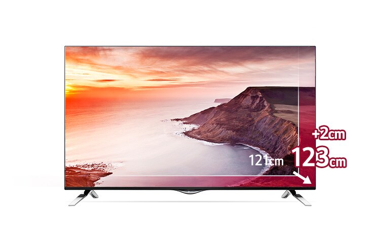 Vorderseite von 4K LCD TV mit 123 cm (49 Zoll) Bildschirmdiagonale, DVD-T/-C/-S2* und Ultra HD-Auflösung 49UF6959