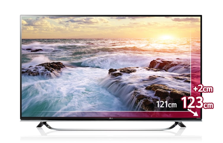 Vorderseite von Ultra HD TV mit 123 cm (49 Zoll) BILDSCHIRMDIAGONALE, SMART TV, 4K-IPS-PANEL UND ULTRA SLIM DESIGN  49UF8509