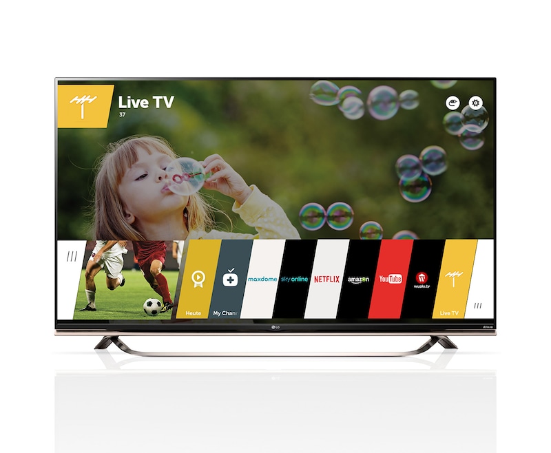 LG Ultra HD TV mit 123 cm (49 Zoll) BILDSCHIRMDIAGONALE, SMART TV, 4K-IPS-PANEL UND ULTRA SLIM DESIGN, 49UF8519