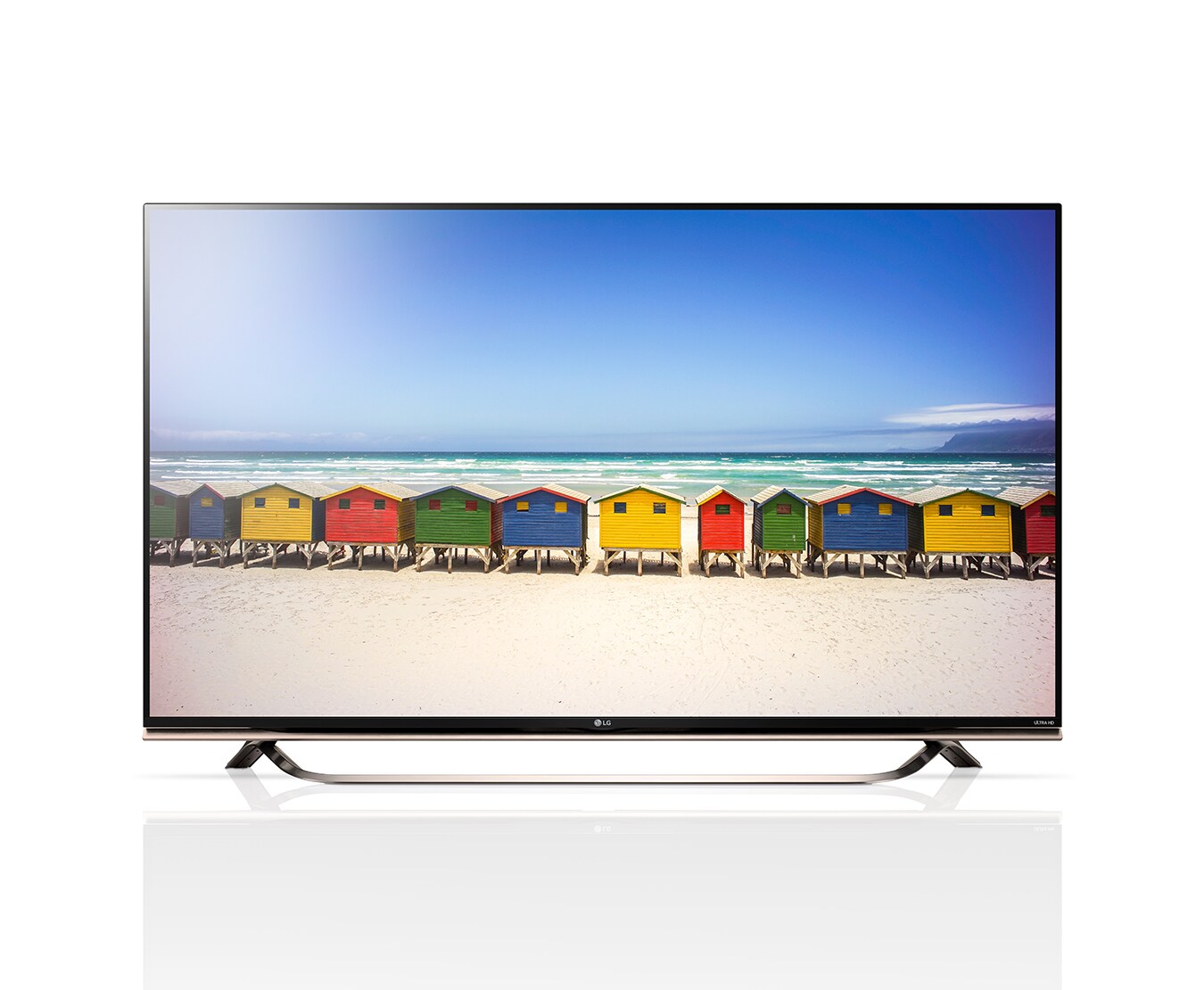 Vorderseite von Ultra HD TV mit 123 cm (49 Zoll) BILDSCHIRMDIAGONALE, SMART TV, 4K-IPS-PANEL UND ULTRA SLIM DESIGN 49UF8519
