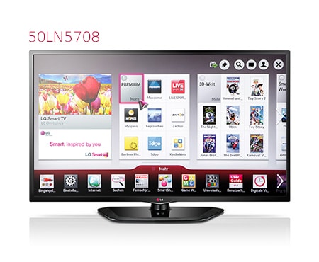 Der LG LN5708 hat zwei 10-Watt-Boxen und nutzt Direct LED-Technologie