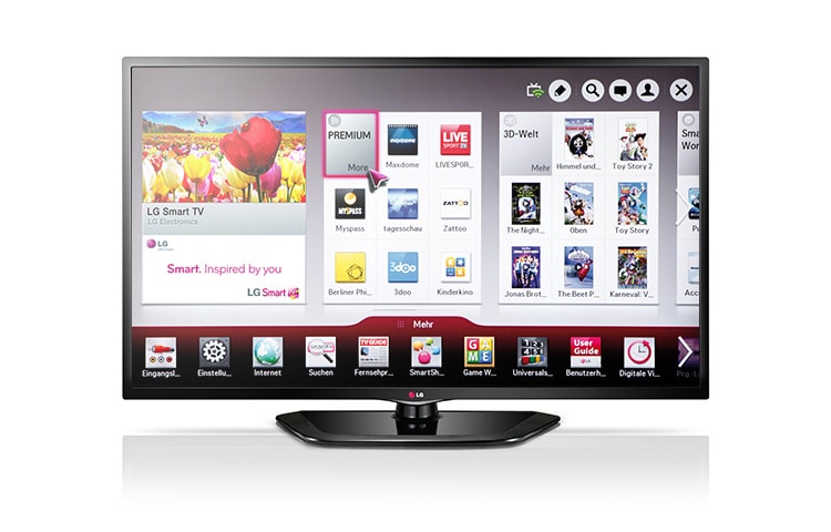 Der LG LN5708 hat zwei 10-Watt-Boxen und nutzt Direct LED-Technologie