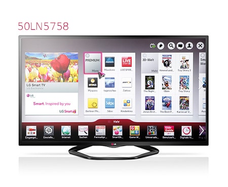 Der LG LN5758 mit Direct LED- und 100-Hz-MCI-Technologie